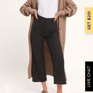 Back At It Black Crop Pants